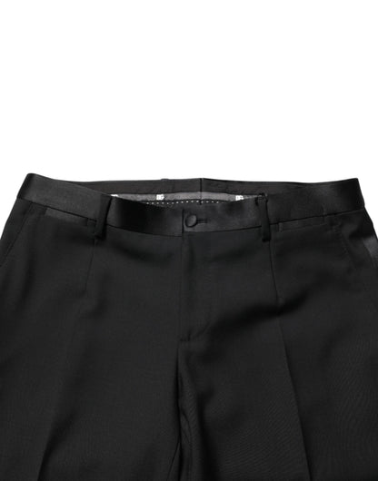 Black Wool Formal Dress Men Trouser Pants