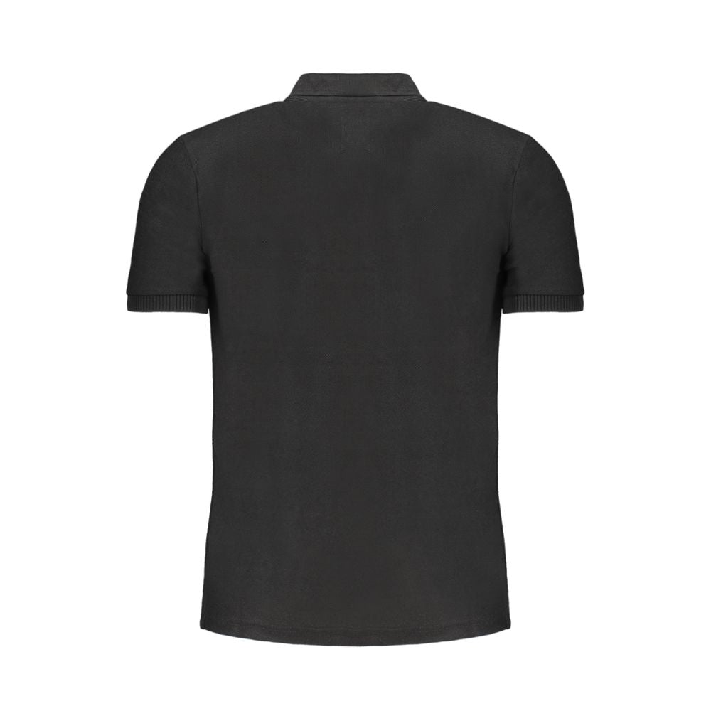 Black Cotton Polo Shirt