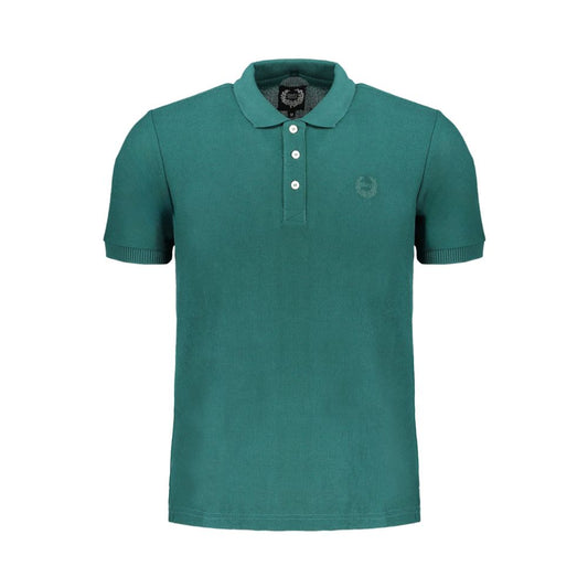 Green Cotton Polo Shirt