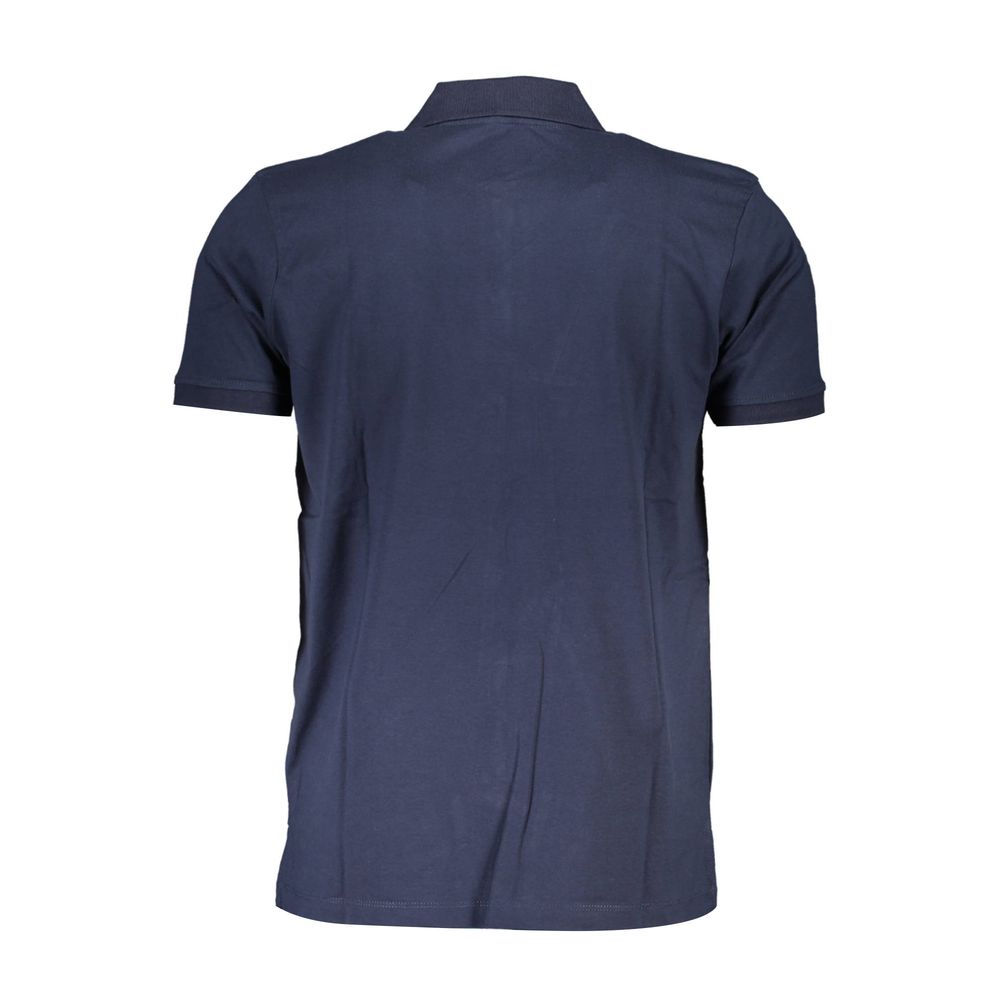 Blue Cotton Polo Shirt