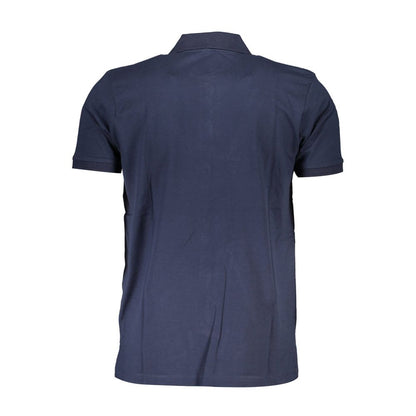 Blue Cotton Polo Shirt