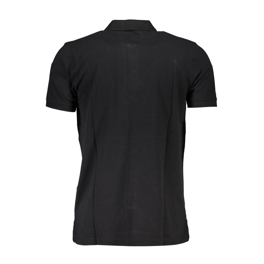 Black Cotton Polo Shirt
