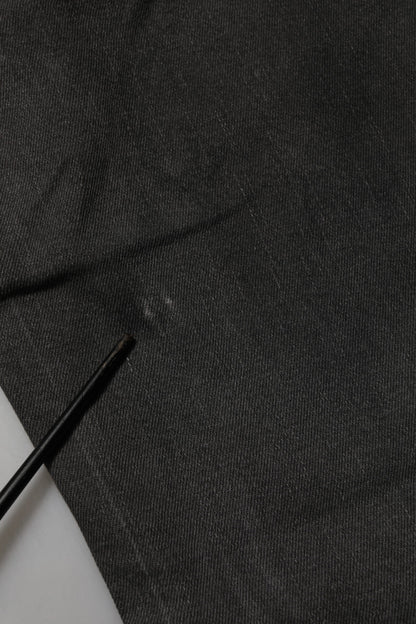 Dark Gray Cotton Skinny Men Denim Jeans