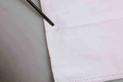 White Cotton Stretch Dress Formal Men Trouser Pants