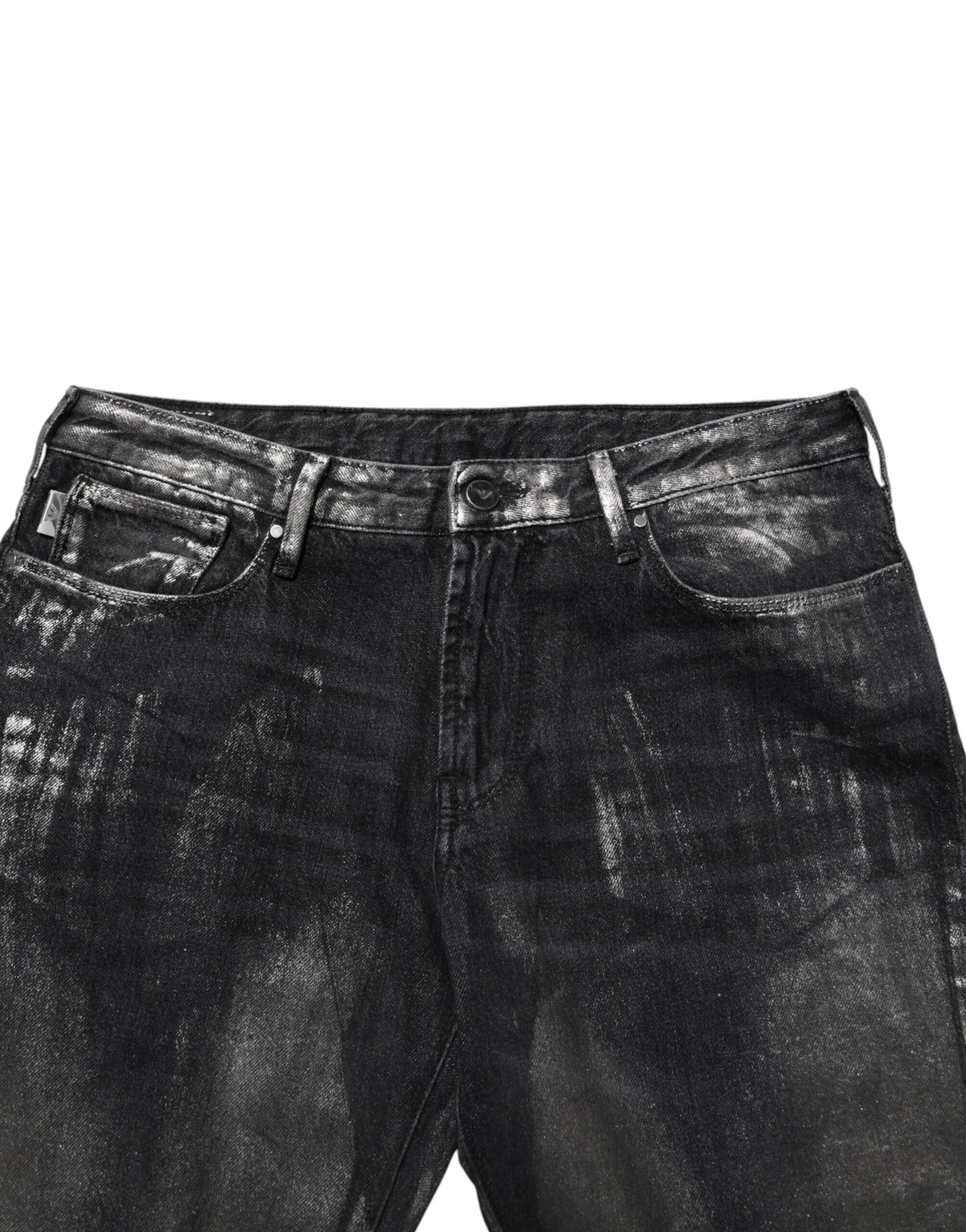 Black Washed Slim Fit Men Denim Trouser Jeans