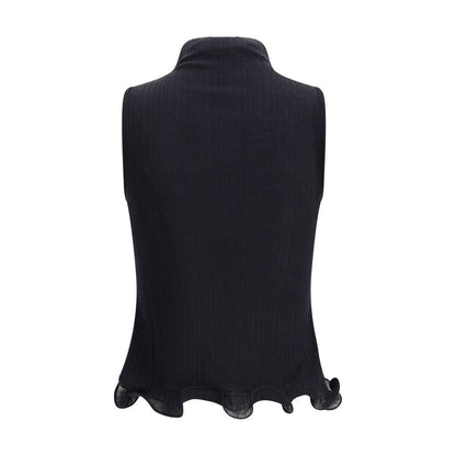 Black Wool Top