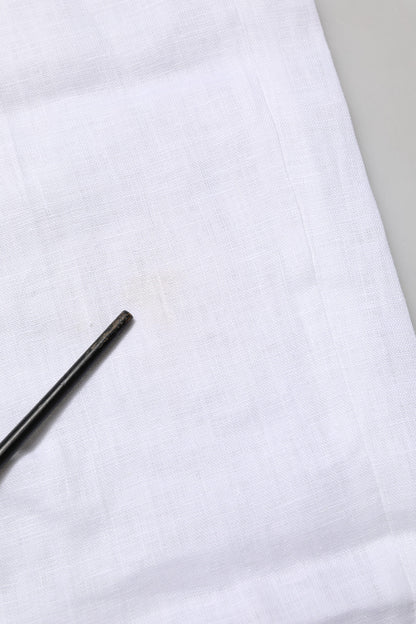 White Linen Formal Dress Trouser Pants