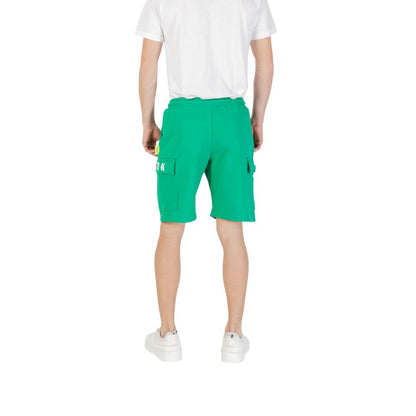 Green Cotton Bermuda Shorts