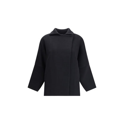 Black Merino Wool Coat