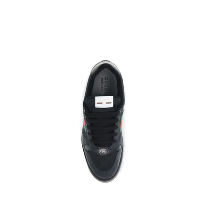 Black Calf Leather Bos Taurus Sneakers