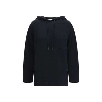 Black Wool Hoodie