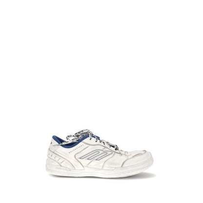 Gray Polyester Athletic Sneakers