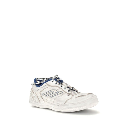 Gray Polyester Athletic Sneakers