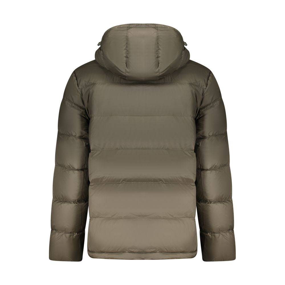 Brown Polyamide Jackets & Coat