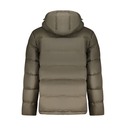 Brown Polyamide Jackets & Coat