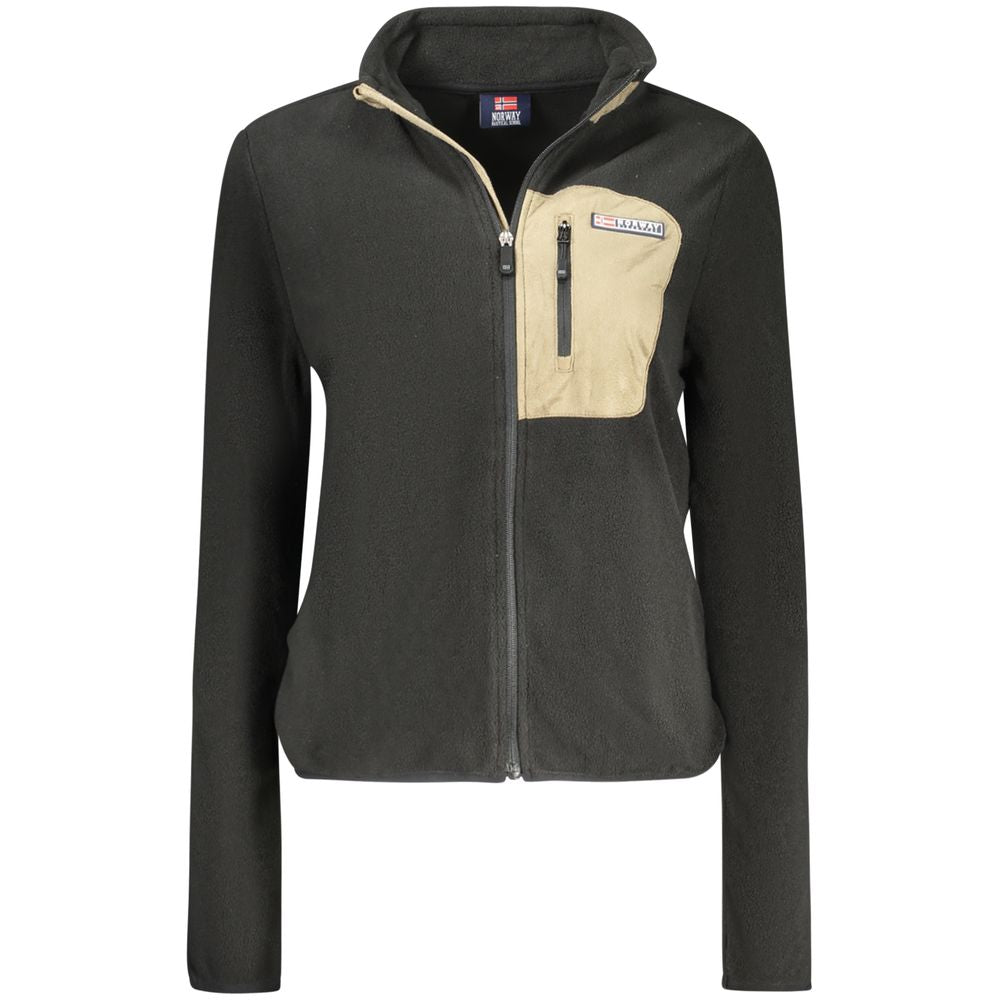 Black Polyester Sweatshirt