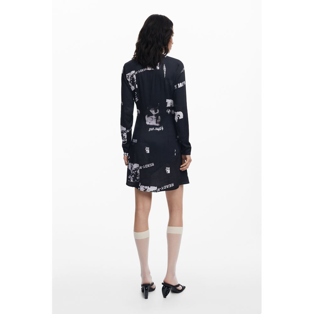 Black Elastane Dress