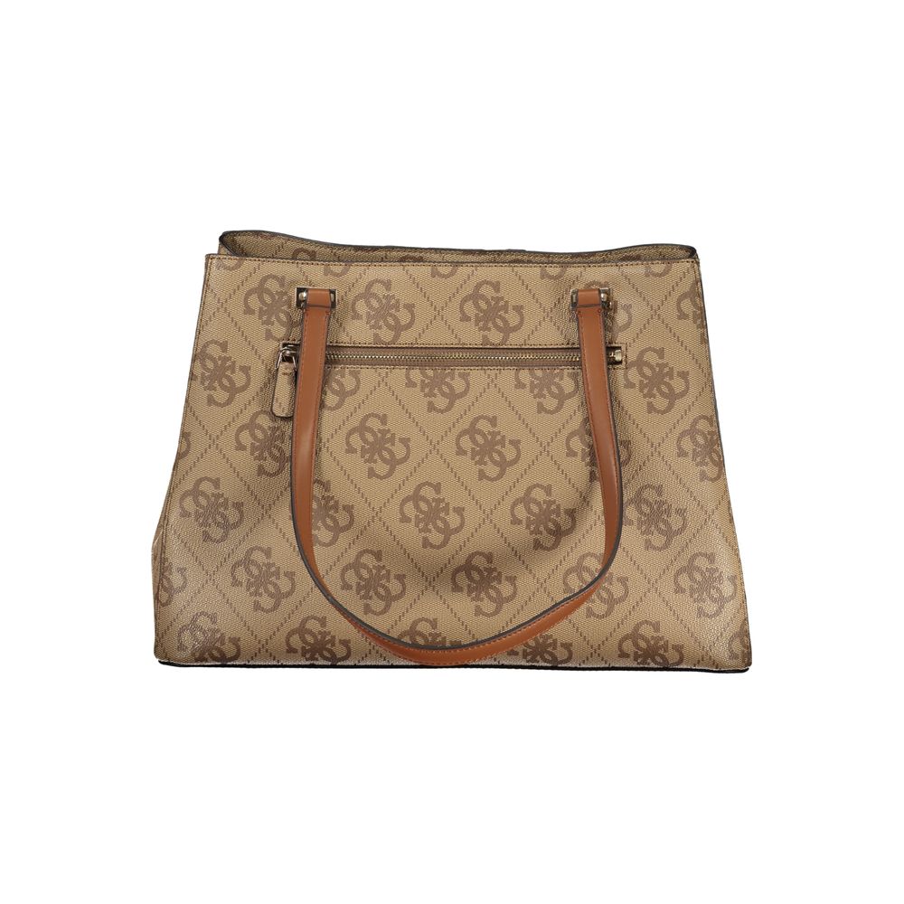 Beige Polyethylene Handbag
