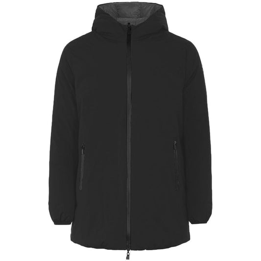 Black Polyester Jackets & Coat