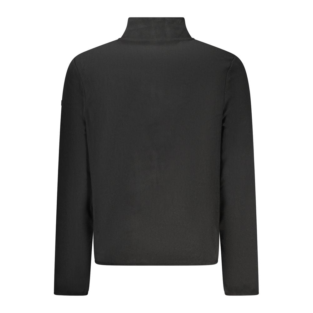 Black Polyester Men Sweater