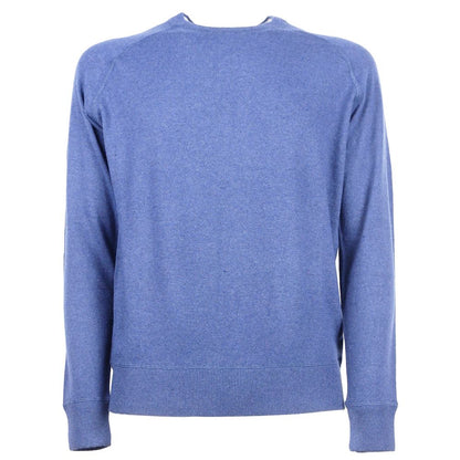 Blue Cashmere Men Sweater