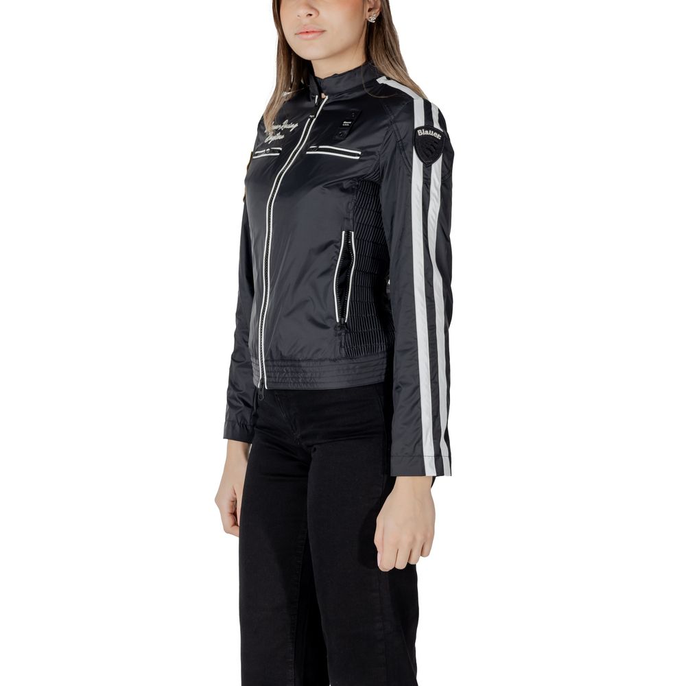 Black Polyamide Biker Jacket