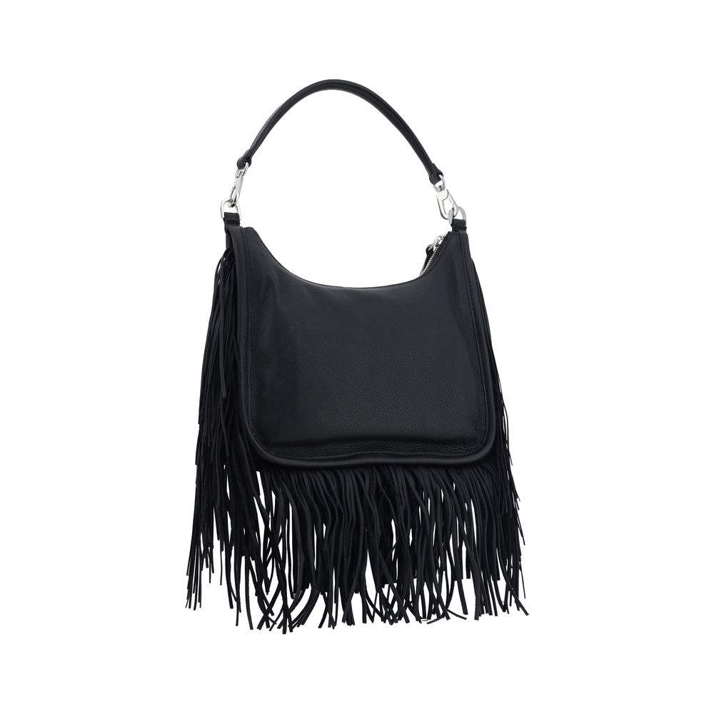 Black Calf Leather Bos Taurus Shoulder Bag