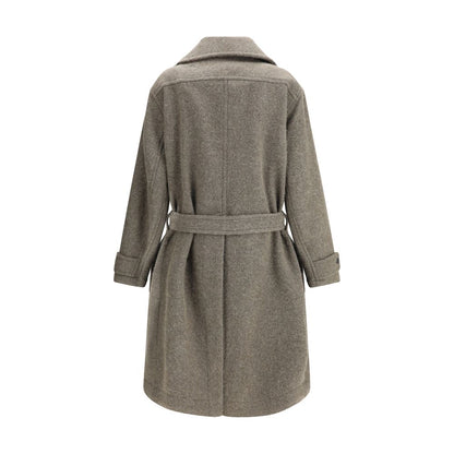 Bicolor Wool Coat