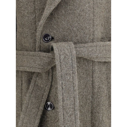 Bicolor Wool Coat