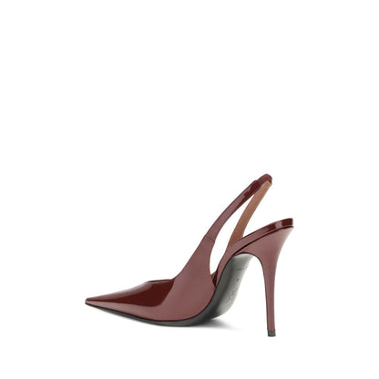 Bordeaux Leather Platform Pumps