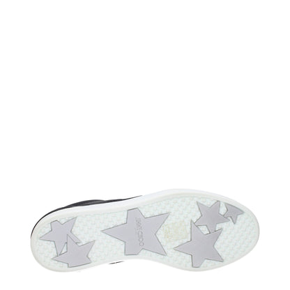 Black Leather Low Top Sneakers