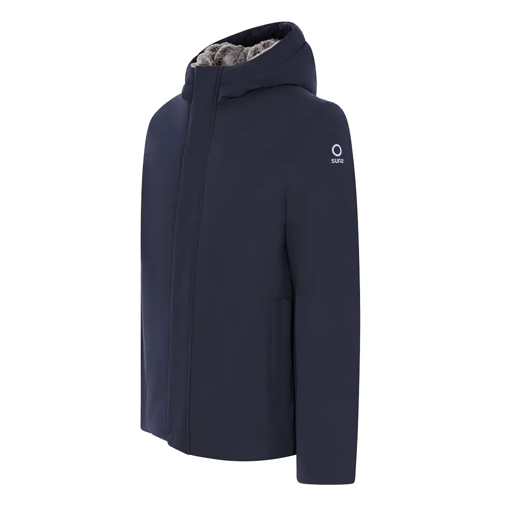 Blue Polyester Jackets & Coat