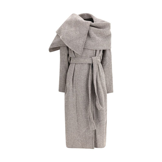 Brown Fleece Wool Coat