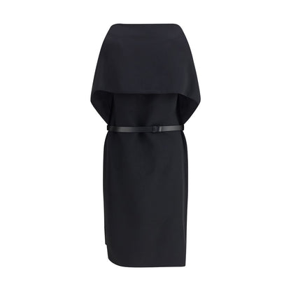 Black Viscose Casual Dress