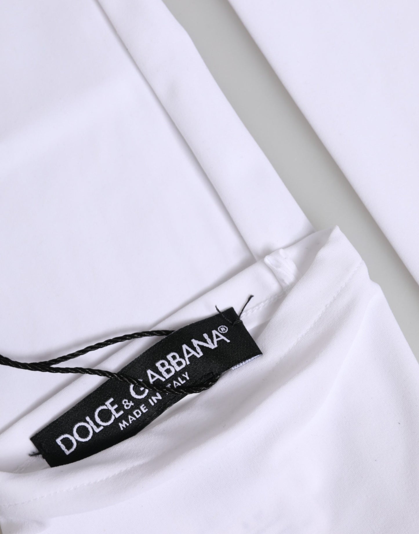 White Nylon Fingerless Elbow Length Mitten Gloves