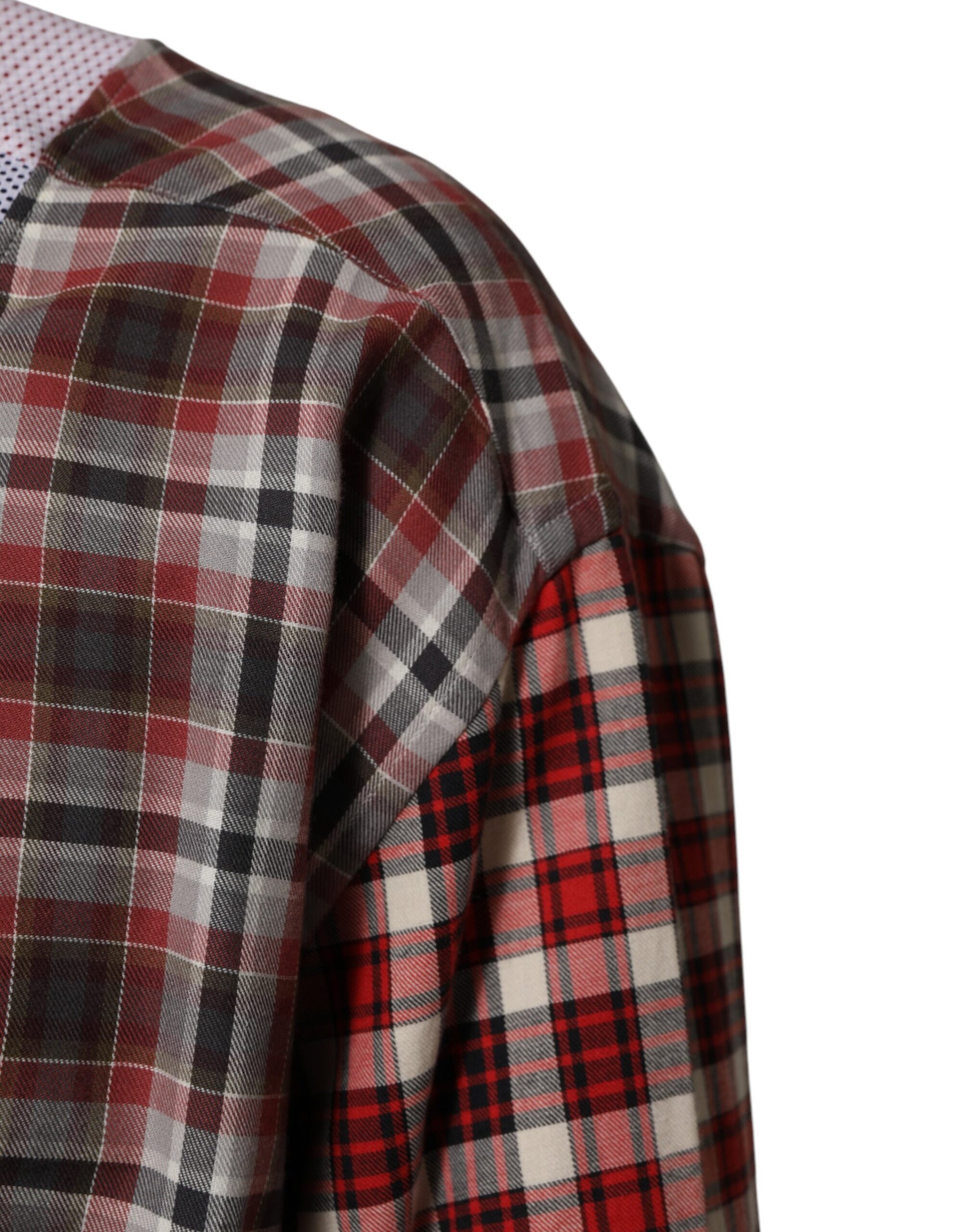 Multicolor Cotton Collared Checkered Shirt