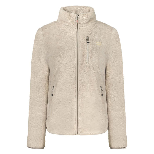 Beige Polyester Women Sweater