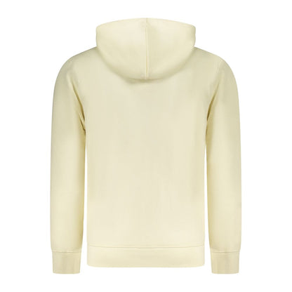 White Cotton Men's Hoodie Sweatshirt