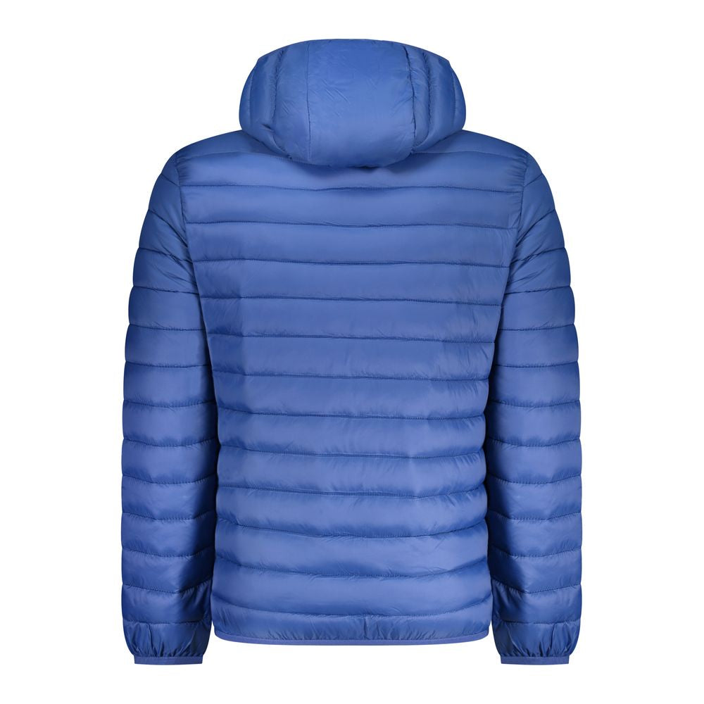 Blue Polyamide Men Jacket