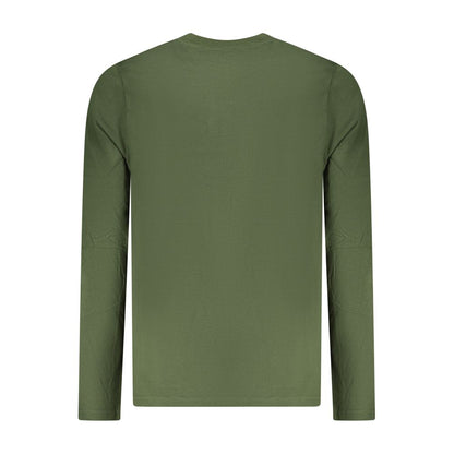 Green Cotton Men T-Shirt