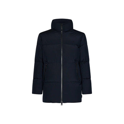 Blue Polyester Coat