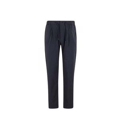 Blue Wool Casual Pants