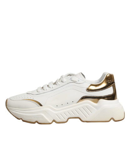 White Gold Daymaster Low Top Sneakers Shoes