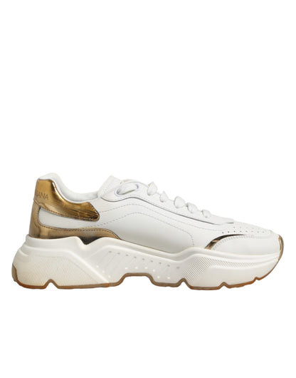 White Gold Daymaster Low Top Sneakers Shoes