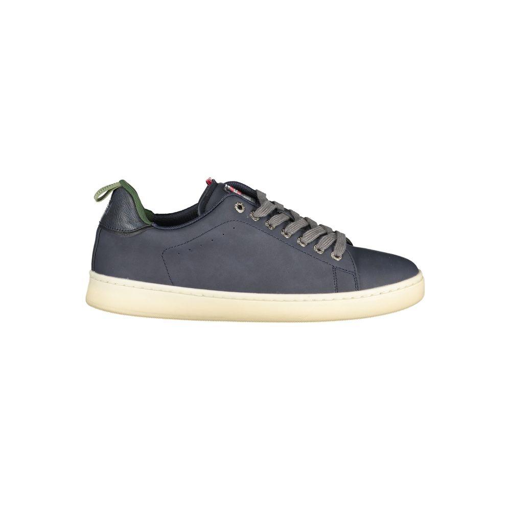 Blue Polyester Men Sneaker