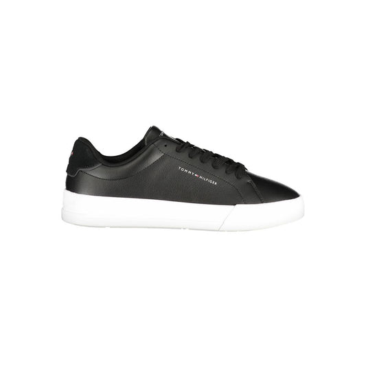 Black Leather Men Sneaker