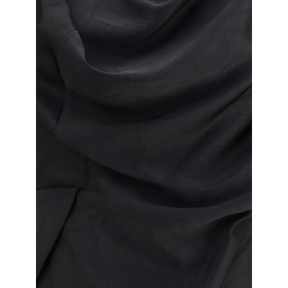 Black Polyester Cocktail Dress