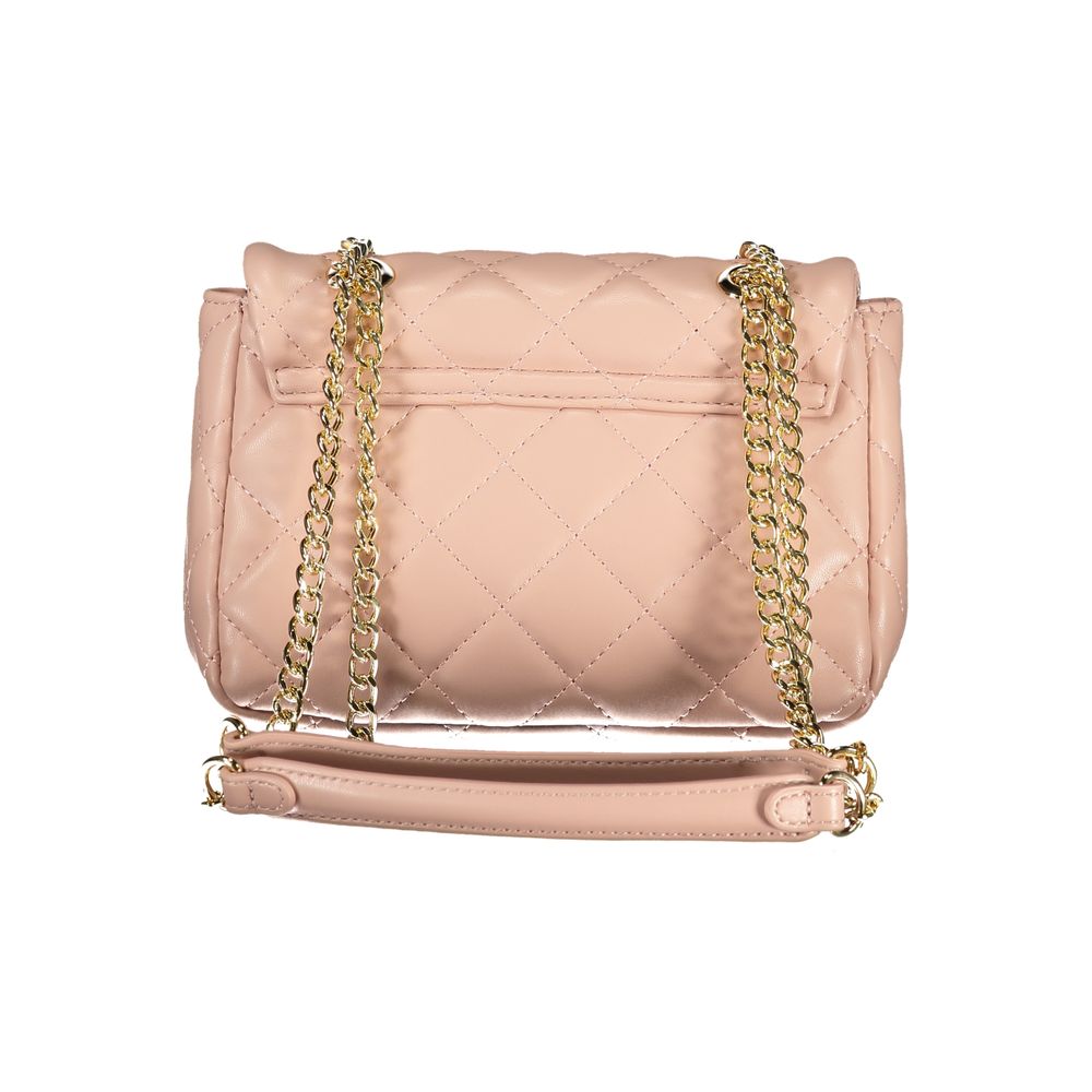 Pink Polyethylene Women Handbag