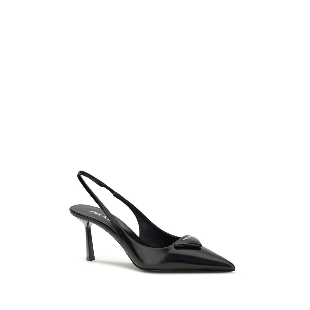 Black Calf Leather Bos Taurus High Heel Pumps
