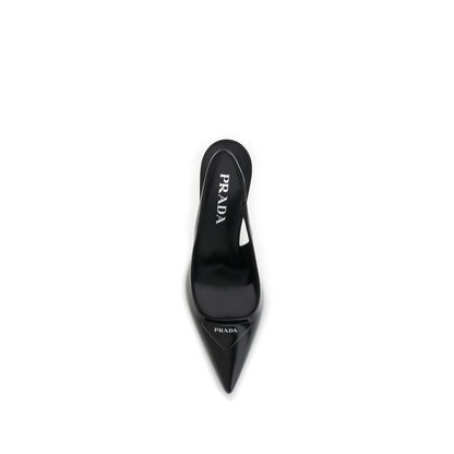 Black Calf Leather Bos Taurus High Heel Pumps